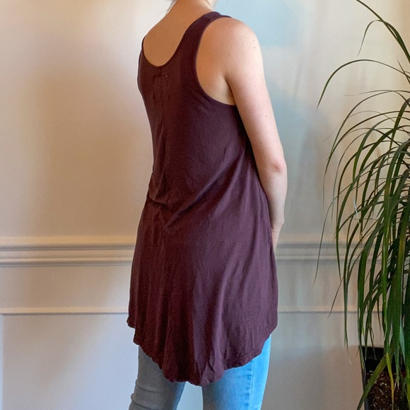 Harlow Purple High Low Tank Top - Picture 2 of 6